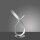Lampe de table LED élégante en acier 3000 K 11 W à intensité variable