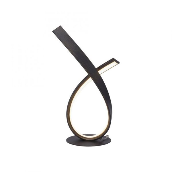 Élégante lampe de table LED brun rouille 38,5 cm à intensité variable