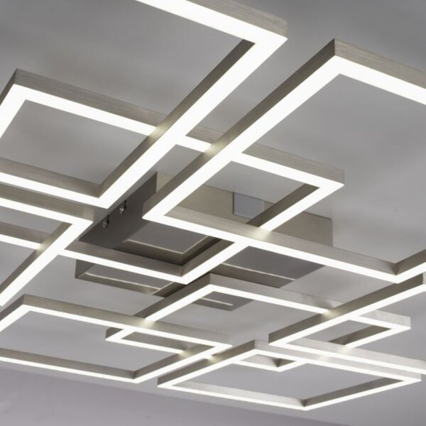Plafonnier LED à changement de température de couleur 58 W en acier
