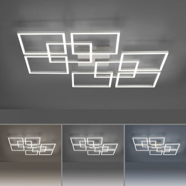 Plafonnier LED à changement de température de couleur 58 W en acier