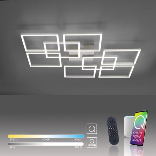 Plafonnier LED à changement de température de couleur 58 W en acier