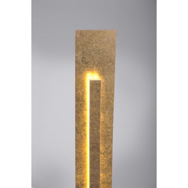 Elegante LED Stehlampe warmweiß 141 cm in Blattgold