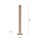 Elegante LED Stehlampe warmweiß 141 cm in Blattgold