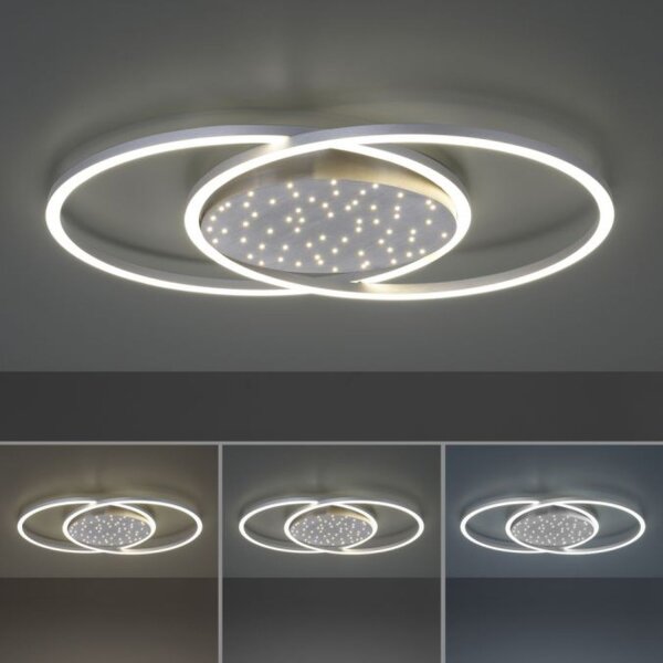 Plafonnier LED Ciel étoilé en acier 40 W dimmable