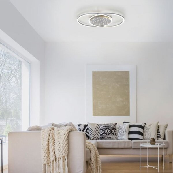 Plafonnier LED Ciel étoilé en acier 40 W dimmable