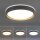 Lampe de plafonnier LED Bois Métal Gris Ø51 cm 3720 lm dimmable