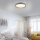 Lampe de plafonnier LED Bois Métal Gris Ø51 cm 3720 lm dimmable