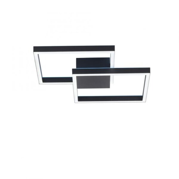 Lampe de plafonnier LED noir métal 53,5 cm 5000 lm dimmable