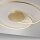 LED Deckenleuchte Leuchtringe Metall in Gold L:70 cm