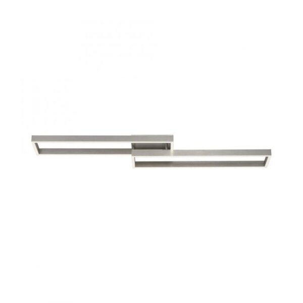Stilvolle LED Deckenlampe Silber Fernbedienung dimmbar