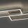 Stilvolle LED Deckenlampe Silber Fernbedienung dimmbar