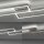 Stilvolle LED Deckenlampe Silber Fernbedienung dimmbar
