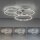 LED Deckenlampe Ringe Fernbedienung L:75 cm dimmbar