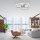 LED Deckenlampe Ringe Fernbedienung L:75 cm dimmbar