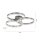 LED Deckenlampe Ringe Fernbedienung L:75 cm dimmbar