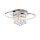 LED Deckenlampe mit Kristallanhänger in Chrom warmweiß