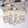 LED Deckenlampe mit Kristallanhänger in Chrom warmweiß
