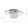 LED Deckenlampe mit Kristallanhänger in Chrom warmweiß