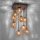 Rustikale Deckenlampe Metall G9 9-flammig Kugeln Gold