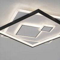LED Deckenlampe Weiß Schwarz warmweiß 3000 K...