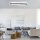 LED Deckenlampe Weiß Schwarz warmweiß 3000 K 97,5 cm