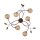 Landhaus Deckenlampe G9 L:68 cm Kugeln Gold Floral