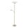 LED Stehleuchte mit Lesearm Messing Glas 181 cm 3900 lm
