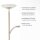 LED Stehleuchte mit Lesearm Messing Glas 181 cm 3900 lm