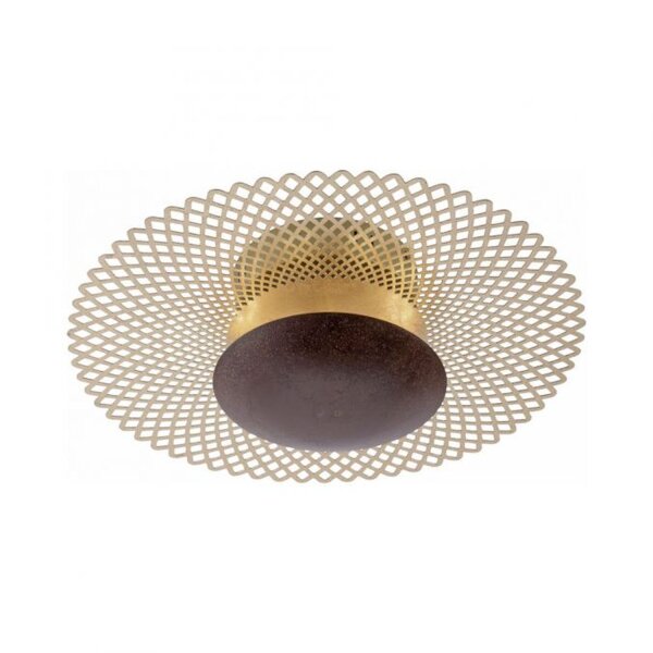 LED Deckenleuchte Metall Rost-Gold Ø45 cm 12 W dimmbar