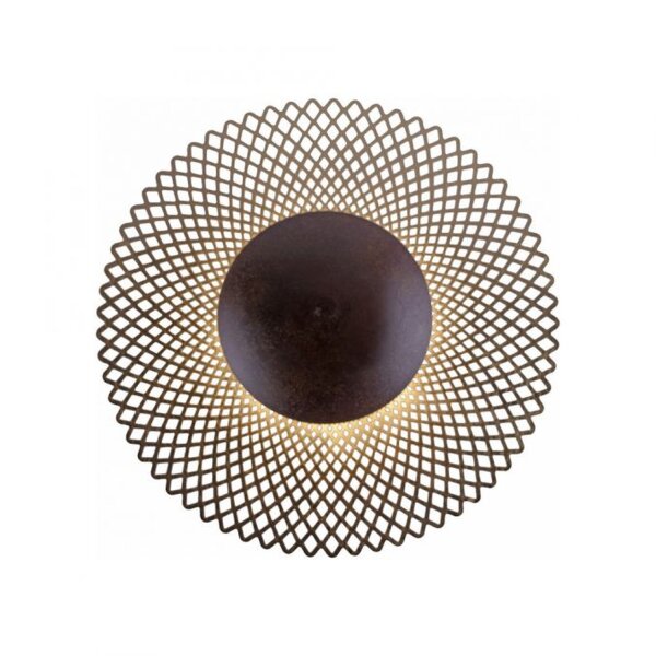 LED Deckenleuchte Metall Rost-Gold Ø45 cm 12 W dimmbar
