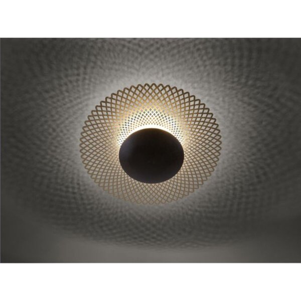 LED Deckenleuchte Metall Rost-Gold Ø45 cm 12 W dimmbar
