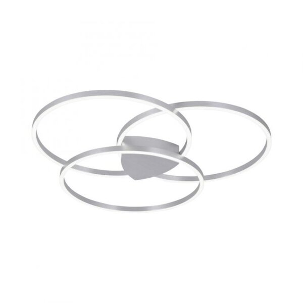 Dimmbare LED Deckenlampe Ringe in Aluminium 6480 lm