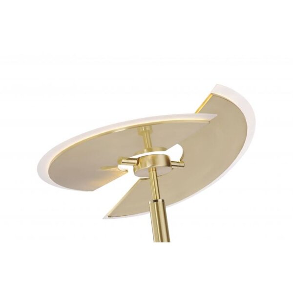 Lampadaire LED lampe de lecture en laiton verre 200 cm dimmable
