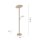 Lampadaire LED lampe de lecture en laiton verre 200 cm dimmable