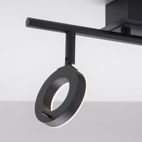 Flexibler LED Deckenspot Anthrazit IP44 50 cm blendarm