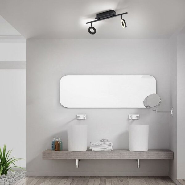 Flexibler LED Deckenspot Anthrazit IP44 50 cm blendarm