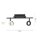 Flexibler LED Deckenspot Anthrazit IP44 50 cm blendarm