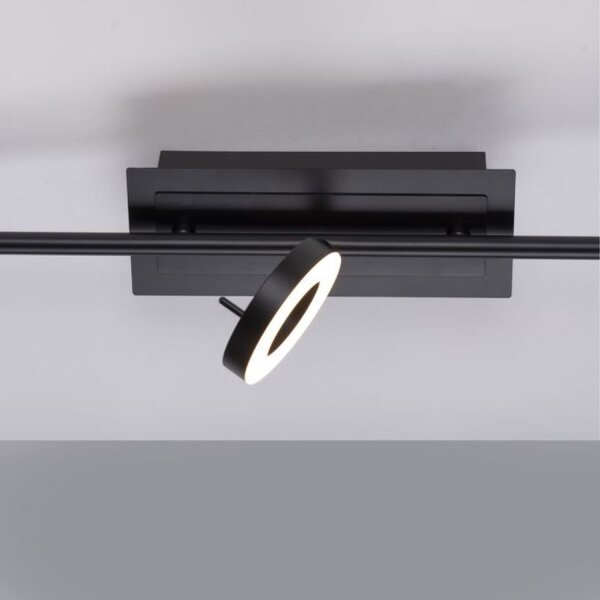 Flexibler LED Deckenspot Anthrazit IP44 67 cm blendarm