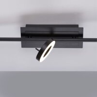 Spot de plafond flexible à LED anthracite IP44 67...