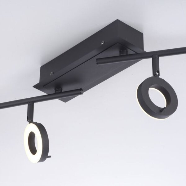 Flexibler LED Deckenstrahler Anthrazit IP44 94 cm 26 W