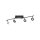 Flexibler LED Deckenstrahler Anthrazit IP44 94 cm 26 W