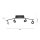 Flexibler LED Deckenstrahler Anthrazit IP44 94 cm 26 W
