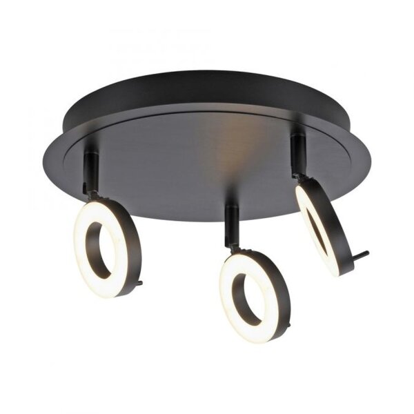 Beweglicher LED Deckenstrahler Anthrazit IP44 Ø33,5 cm