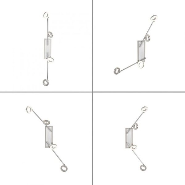 Beweglicher LED Deckenstrahler in Aluminium IP44 94 cm