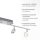Beweglicher LED Deckenstrahler in Aluminium IP44 94 cm