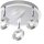 Flexibler LED Deckenstrahler in Aluminium IP44 Ø33,5 cm