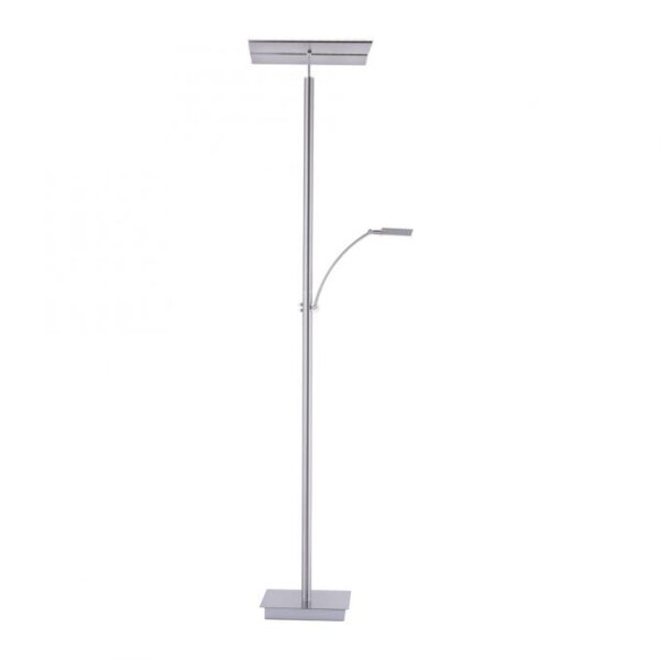 Lampadaire LED à intensité variable en acier verre 199 cm