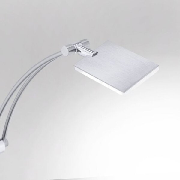 Lampadaire LED à intensité variable en acier verre 199 cm