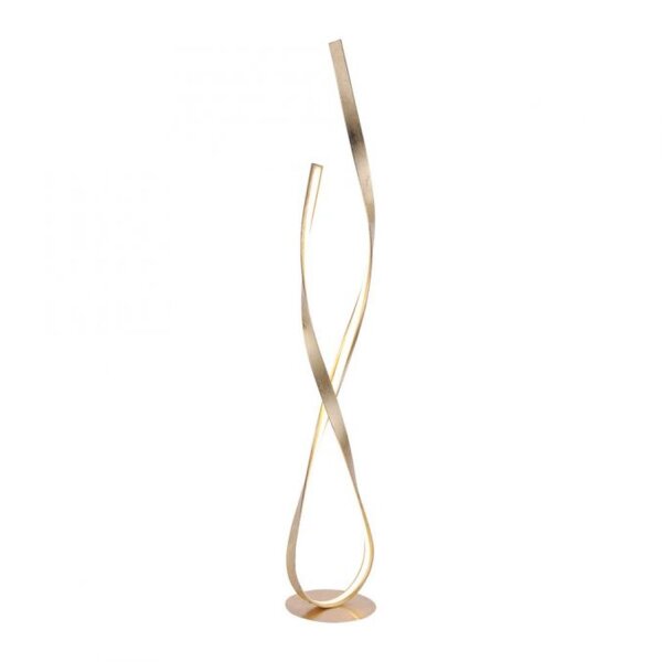 Lampadaire LED à intensité variable en feuille dor 140 cm 3000 K 26 W