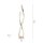 Lampadaire LED à intensité variable en feuille dor 140 cm 3000 K 26 W